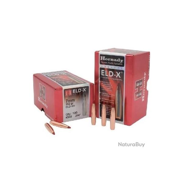 100 ogives Hornady ELD-X Cal.7mm .284 162 gr