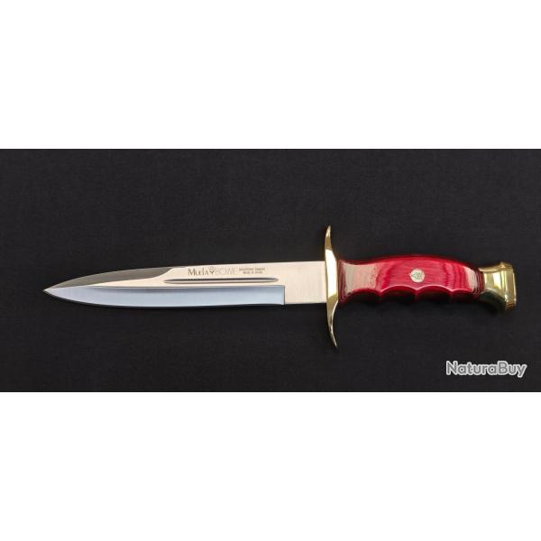Muela BW-19 - Poignard de Chasse Lame Satin X50CrMoV15, Manche Pakka Wood