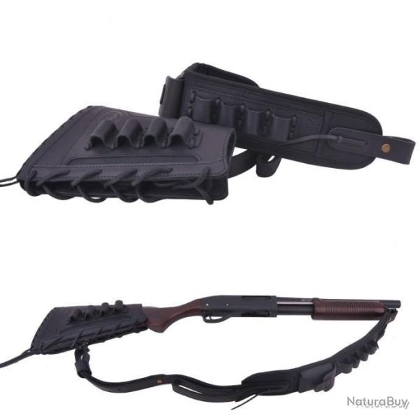 BUSC ET BRETELLE CALIBRE 12 - NOIR - DROITIER - LIVRAISON GRATUITE
