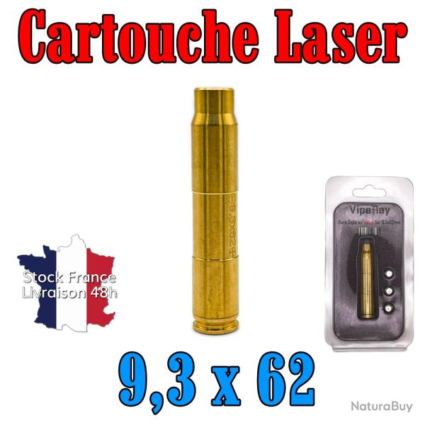 Cartouche laser de r�glage calibre 9,3x62 Viperay pile offerte - Envoi rapide depuis la France