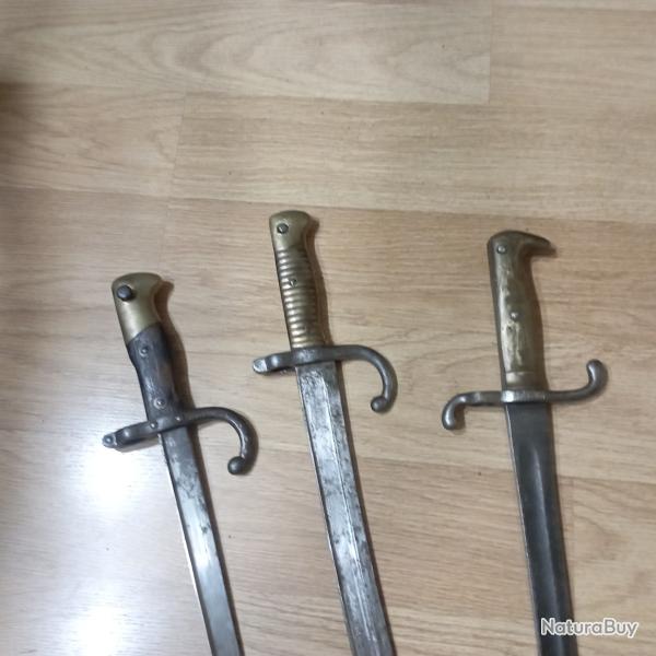 Lot de Ba�onnettes, � compl�ter et restaurer