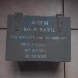 RAF ancienne petite caisse bois GB pour instrument N°1