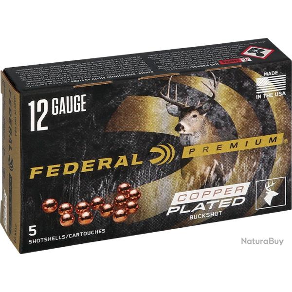 Chevrotines FEDERAL cal.12/70 9 grains cuivr�e copper plated par 50