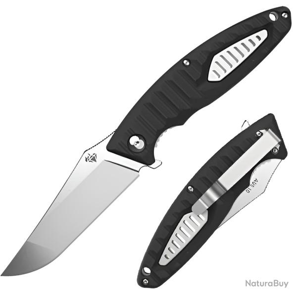 Couteau Diafire Regatta Lame Acier AUS-10A Manche G10 Noir Linerlock Clip DFA105701