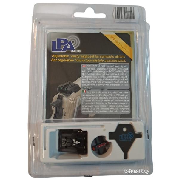 LPA - SPF01HK - Hausse r�glable et guidon Pour pistolets H&K P30, P45, SFP9, VP9, VP9 Stricker