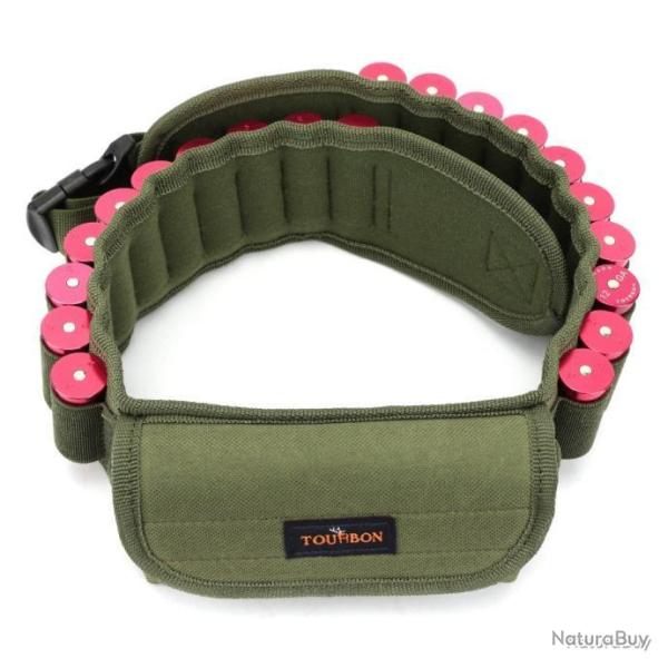 Cartouchire pour 20 cartouches de calibre 16 et 10 munitions rayes + pochette - LIVRAISON GRATUITE