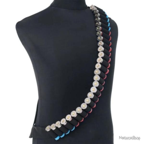 Cartouchi�re 50 emplacements pour calibre 12 - noir - LIVRAISON GRATUITE