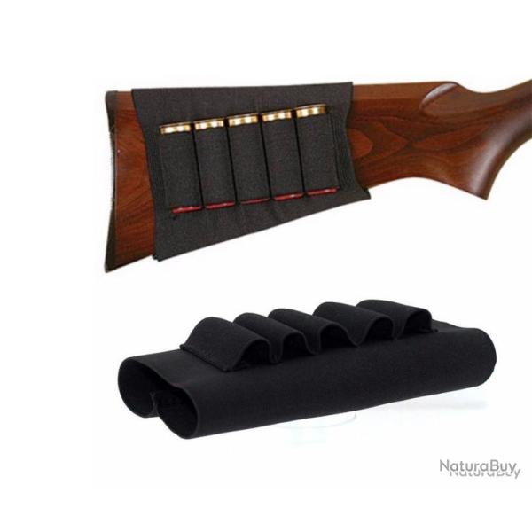 Cartouchi�re de crosse gaucher ou droitier 5 munitions calibre 12 - LIVRAISON GRATUITE