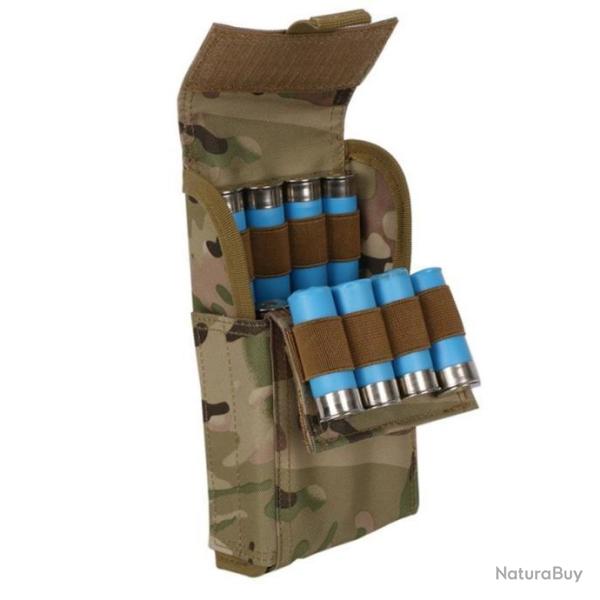 Porte cartouches tactique 25 munitions calibre 12 - camo cp - livraison gratuite