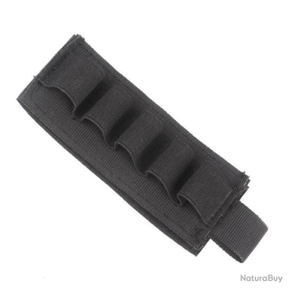 Cartouchi�re velcro 5 munitions calibre 12 - noir - livraison gratuite