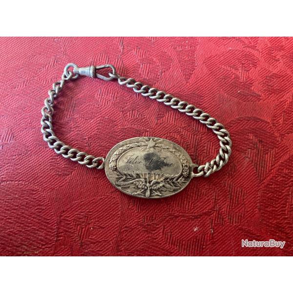 Plaque aviateur, premi�re guerre argent