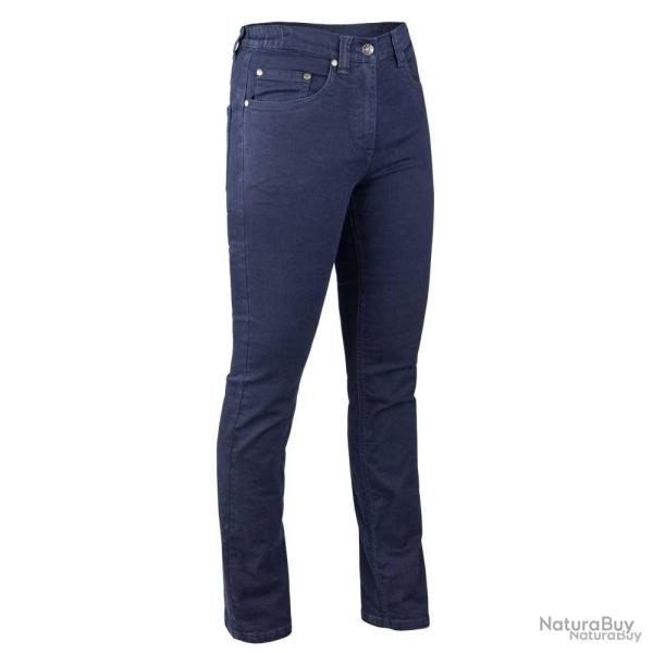 Jeans femme coupe confort Bleu fonc�