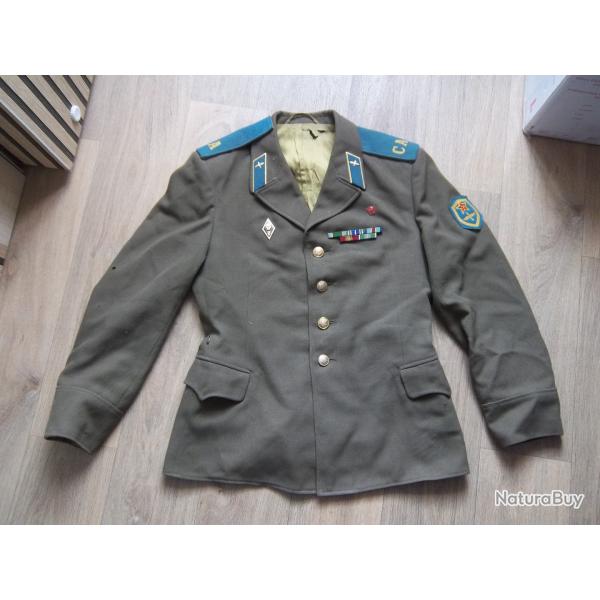 Veste militaire Russe avec insignes d�coration arm�e air (voir photos)