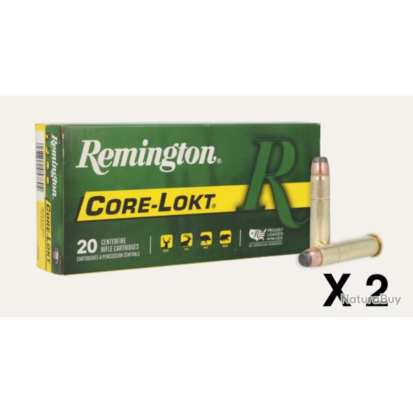 2 botes de 20 munitions Remington .45-70 Govt Core-Lokt SP - 405 gr