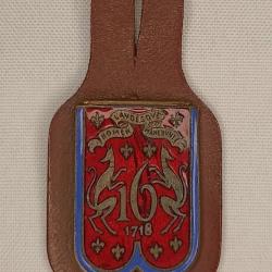 Insigne 16&egrave;me R&eacute;giment de DRAGON fabrication Courtois