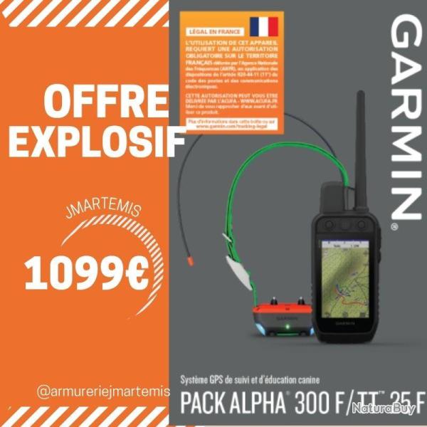 OFFRE LIMITEE Garmin Alpha� 300F TT25F + 1 an ACUFA - Pack officiel France avec licence incluse