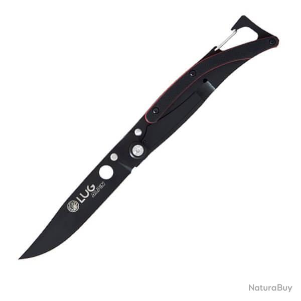 LUSP1TRB Couteau pliant LUG "Alpin Titanium" manche G10 noir/rouge