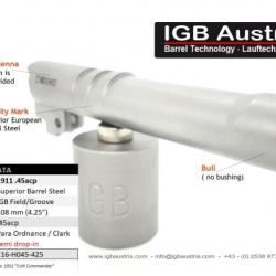 CANON IGB MATCH TYPE 1911/2011 BULL BARREL 6" 45 ACP EPROUV&Eacute;