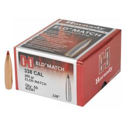OGIVES HORNADY ELD MATCH - Cal: 338 (.338") - 285gr - par 50 - 33381