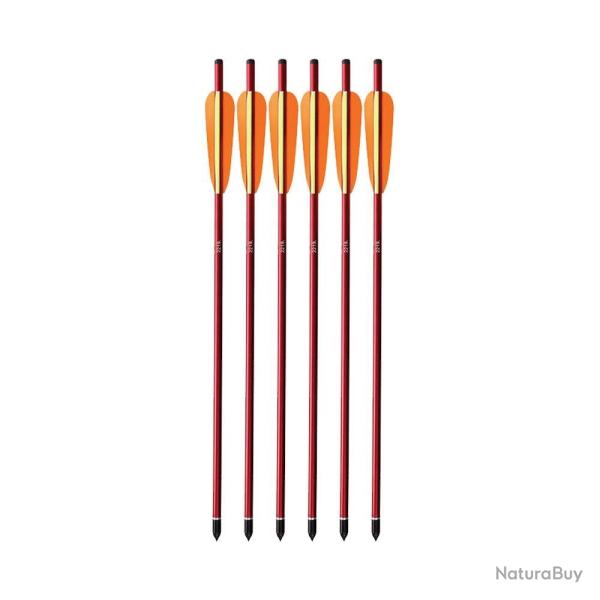 Lot de 6 fl�ches en aluminium 20" EK Archery pour arbal�tes