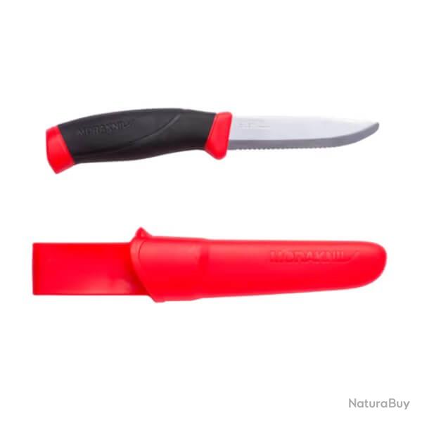 MO11828 Couteau dent� fixe Mora Companion Rescue SRT Safe