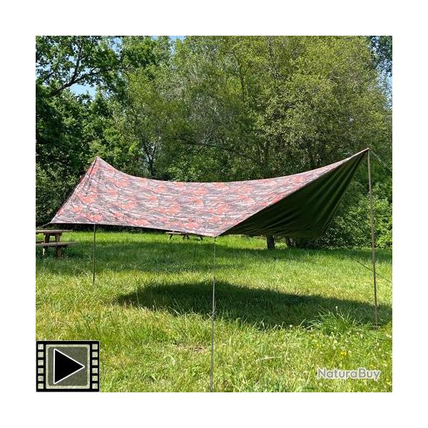 B�che de Protection Carp Design Tarp Camo Line
