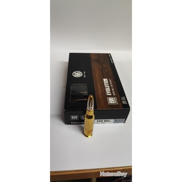 20 MUNITIONS RWS - 308WIN - EVO - 184GR - 11.9G
