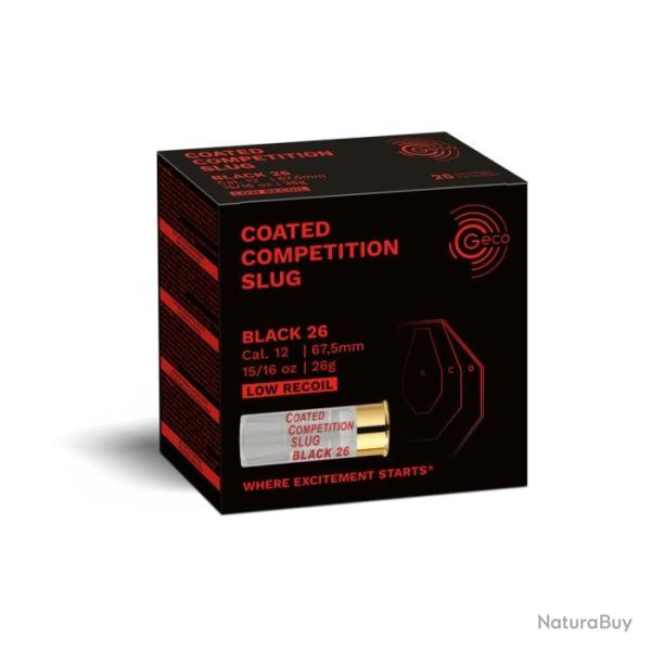 Balles Geco Comp�tition Slug CCS Black 26 - Cal. 12/67.5 - 26 g
