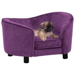 Canap&eacute; pour chien Bordeaux 69x49x40 cm Peluche