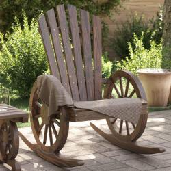 Chaises &agrave; bascule Adirondack lot de 2 bois de sapin massif