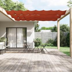 Auvent vertical Terre cuite 60x1000 cm Tissu oxford