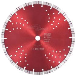 Disque de coupe diamant&eacute; avec turbo et trous Acier 300 mm