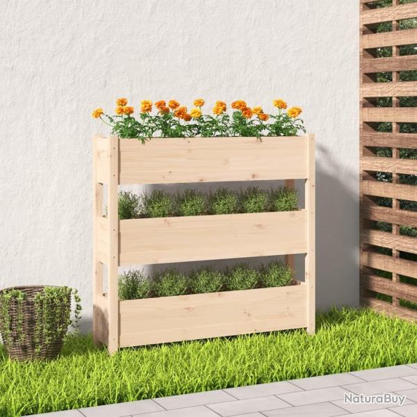 Jardinire 112x25x104,5 cm Bois massif de pin