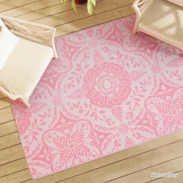 Tapis d'extrieur ARAKIL rose 140 x 200 cm PP