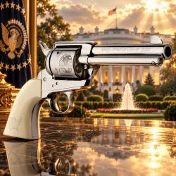REVOLVER 1873 357 MAG DONALD TRUMP NICKEL