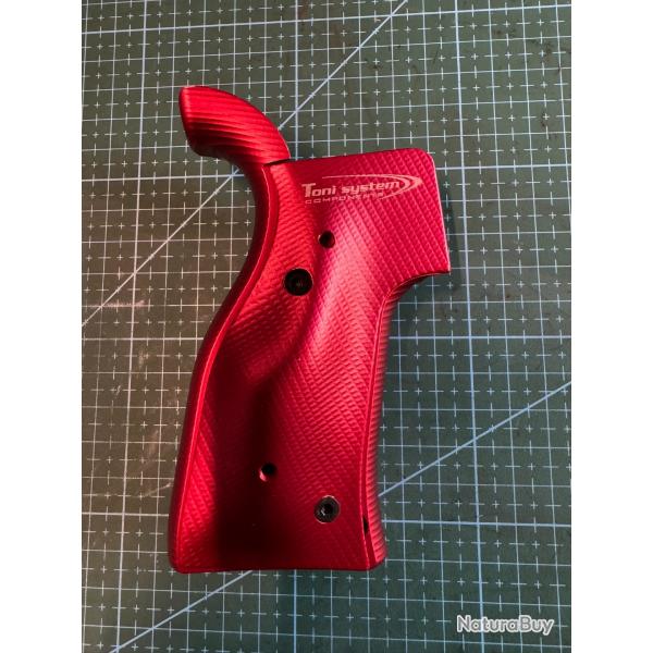 Poign�e Tony System full aluminium rouge Body Grip pour poign�es interchangeables  AR15 ar10 ar9