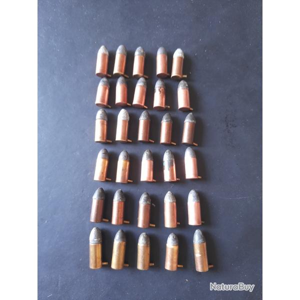 30 CARTOUCHES DE 7MM A BROCHES DANS LEURS BOITE M�TALLIQUES CAT�GORIE D