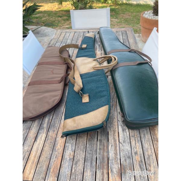 Lot de trois housses pour carabine