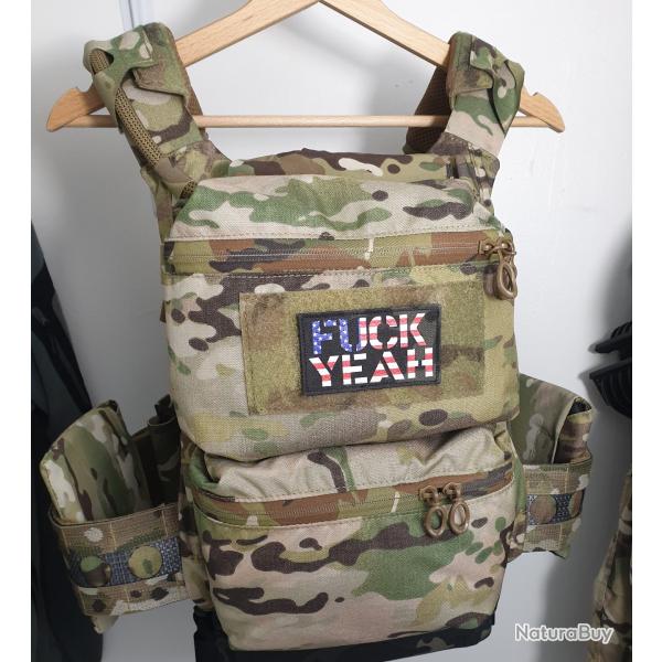 Patch Velcro USA Multicam Black Drapeau US