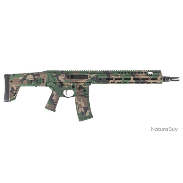 Carabine PSA JAKL 13.7" Rifle Length 5.56 1:7 Nitride MOE SL EPT F5 Stock Rifle, M81 Woodlands