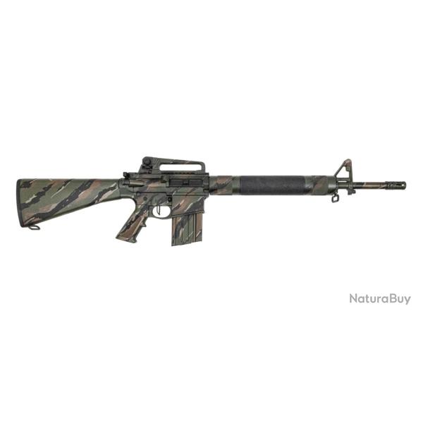 Carabine PSA Custom 18" Mid SS SOCOM .308 BBL 1/10 Retro Rifle, 3.5lb Flatbow FCG - Jungle Tiger Cam