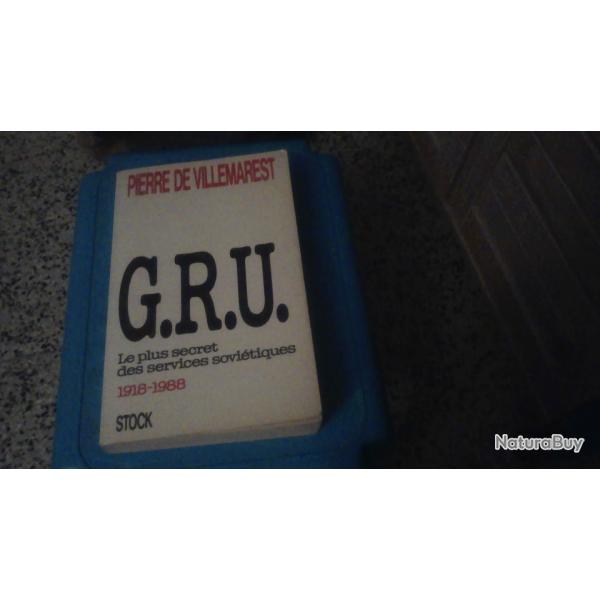 G.R.U. Le plus secret des services sovi�tiques 1918-1988 de PIERRE DE VILLEMAREST