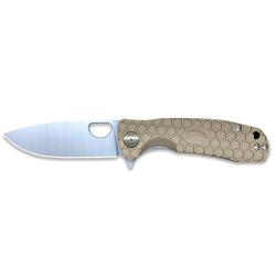 Couteaux pliants Flipper D2 Large Tan Honey Badger