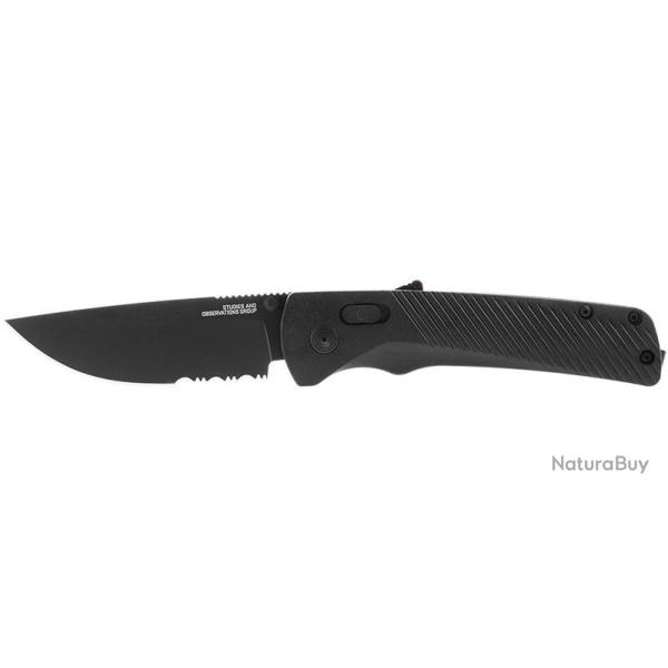 Couteaux pliants Flash AT - Blackout crant� SOG