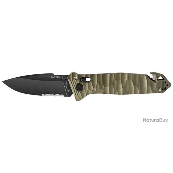 Couteaux pliants CAC S200 Mixte Toxifi� - 3 fonctions - Kaki TBOUTDOOR