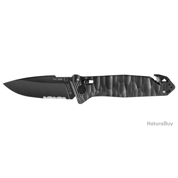 Couteaux pliants CAC S200 Mixte Toxifi� - 3 fonctions - Noir TBOUTDOOR