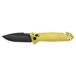 Couteaux pliants CAC Lisse - 4 fonctions - Jaune TBOUTDOOR