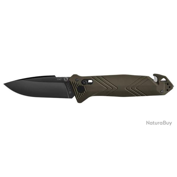 Couteaux pliants CAC Lisse - 4 fonctions - Kaki TBOUTDOOR