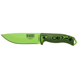 Couteaux fixes ESEE-5 - Lame Venom Green - Vert/Noir ESEE