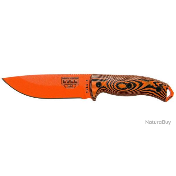 Couteaux fixes ESEE-5 - Lame Orange - Orange/Noir ESEE
